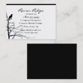 Classy Black Raven Ridge Bird Natuur Custom Visitekaartje (Voorkant / Achterkant)