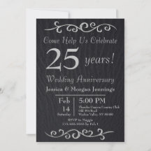 Classy Black Texture Jubileum Invitation