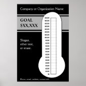 Classy Black Thermometer Poster (Voorkant)