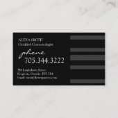 Classy Black Visitekaartje (Achterkant)