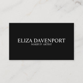 Classy Black White Makeup artiest Visitekaartjes
