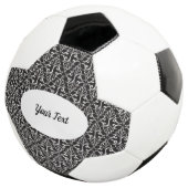 Classy Black White met schuifwiel Damask-patroon Voetbal (Drie kwart)