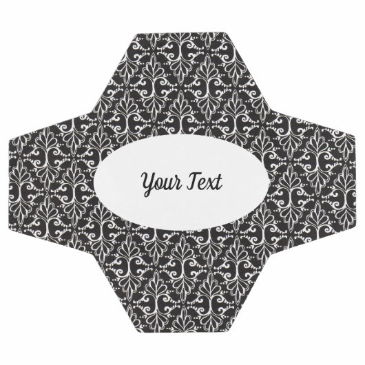 Classy Black White met schuifwiel Damask-patroon Voetbal (Enkel)
