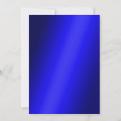 Classy Blauw & Wit Kerstfeest Kaart (Achterkant)