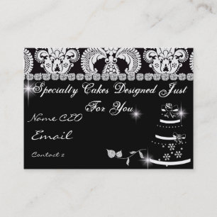 Classy Bling BAKERY Visitekaartje Damasontwerp