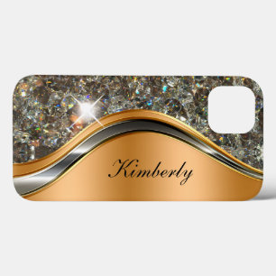 Classy Bling Monogram Glitzy Case-Mate iPhone Case