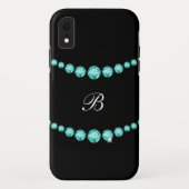 Classy Bling Monogram Style Case-Mate iPhone Case (Achterkant)