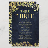 Classy bloeiende marine blauw en goud winter bruil (Voorkant / Achterkant)