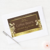 Classy Bloemen Product Verpakking Etiketten Bruin  (Envelop)