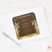 Classy Bloemen Product Verpakking Etiketten Bruin  (Envelop)