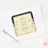 Classy Bloemen Product Verpakking Etiketten Cream  (Envelop)