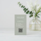 Classy Blooming Floral | Sociale media Visitekaartje (Staand voorkant)
