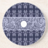 Classy Blue Baroque Pattern van LeahG - cherubs Zandsteen Onderzetter (Voorkant)