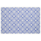 Classy Blue en White Azulejo Tiles Damask Pattern Stof (Fat Quarter)