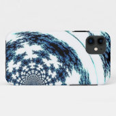 Classy Blue Fractal Design Case-Mate iPhone Case (Achterkant (horizontaal))
