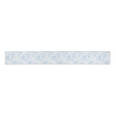 Classy Blue Glitter Paisley Floral White Pattern Grosgrain Lint (Voorkant)