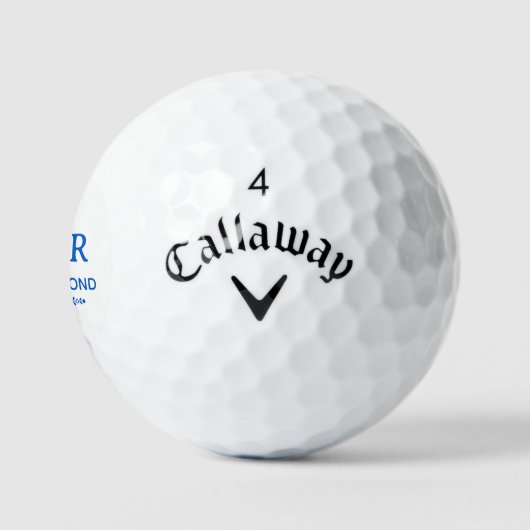 Classy Blue Golfer Monogrammed Golfballen (Logo)