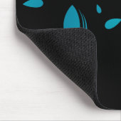 Classy Blue Petals Muismat (Hoek)