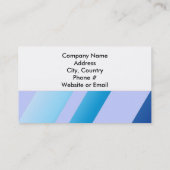 Classy Blue Stripe Design Visitekaartje (Achterkant)