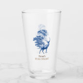 Classy  Blue Toile Deer in Forest Glas (Achterkant)