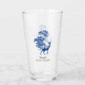Classy  Blue Toile Deer in Forest Glas (Voorkant)