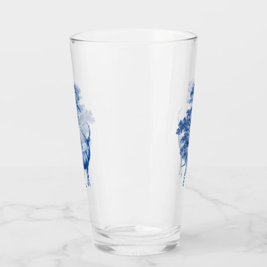Classy Blue Toile Deer in Forest Glas (Links)