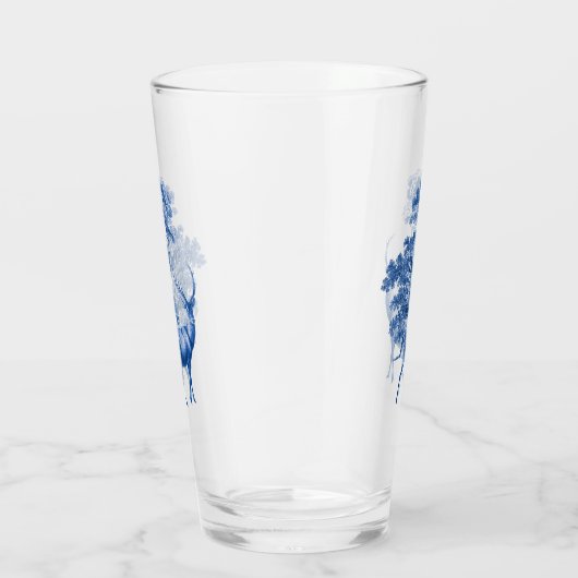 Classy Blue Toile Deer in Forest Glas (Rechts)