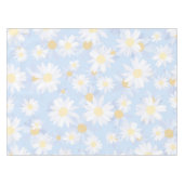 Classy Blue White Daisy Flowers Tafelkleed (Voorkant (Horizontaal))