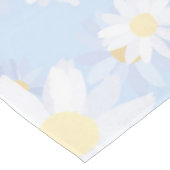 Classy Blue White Daisy Flowers Tafelkleed (Gekanteld)