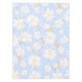 Classy Blue White Daisy Flowers Tafelkleed (Voorkant)