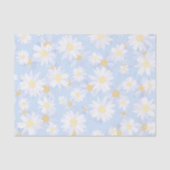 Classy Blue White Daisy Flowers Tissuepapier (Voorkant)