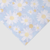 Classy Blue White Daisy Flowers Tissuepapier (Detail)