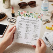 Classy Blush Pink Floral Wat zit er in je Purse Ga Flyer