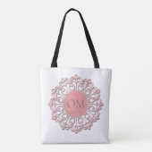 Classy Blush Pink Mandala OM Tote Bag (Achterkant)