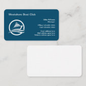 Classy Boat Club Logo Design Visitekaartjes (Voorkant / Achterkant)