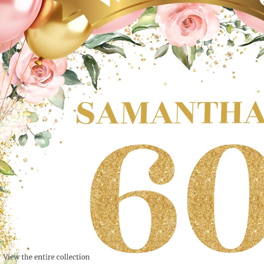 Classy Boho 60e verjaardag Napkins Gold Bloom Glow Servet