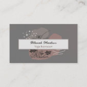 Classy Boho Linen Visitekaartje voor kijkreclame (Voorkant)