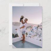 CLASSY BOHO ROZE BLOEMENBRUILOFT KAART (Achterkant)