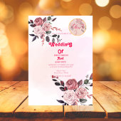 CLASSY BOHO ROZE BLOEMENBRUILOFT KAART