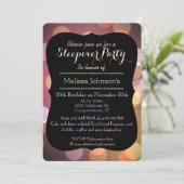 Classy Bokeh licht textuur Graduation party Kaart (Staand voorkant)