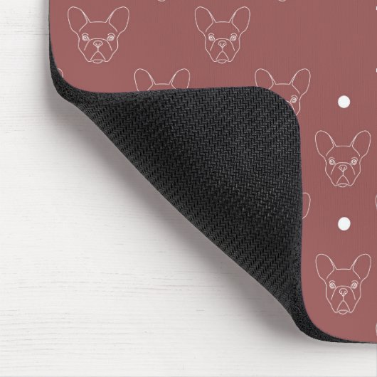 Classy Boston Terrier/French Bulldog Mousepad Muismat (Hoek)