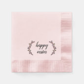Classy Botanical Happy Pasen Servet (Voorkant)