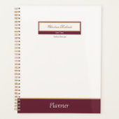 Classy Bourgogne Ivory Business Planner (Voorkant)