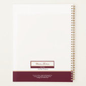 Classy Bourgogne Ivory Business Planner (Achterkant)