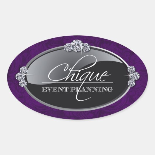 Classy Boutique Envelope Seal Ovale Sticker (Voorkant)
