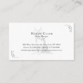 Classy Boutique Style Pet Salon Border Collie Dog Visitekaartje (Achterkant)