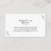 Classy Boutique Style Pet Salon Franse Bulldog Visitekaartje (Achterkant)