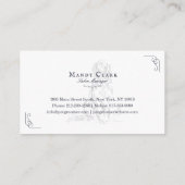 Classy Boutique Style Pet Salon Golden Retriever Visitekaartje (Achterkant)