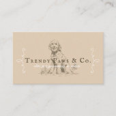 Classy Boutique Style Pet Salon Goldendole Dog Visitekaartje (Voorkant)