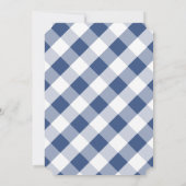 Classy Boxwood Dark Blue & White Boy Baby shower Kaart (Achterkant)